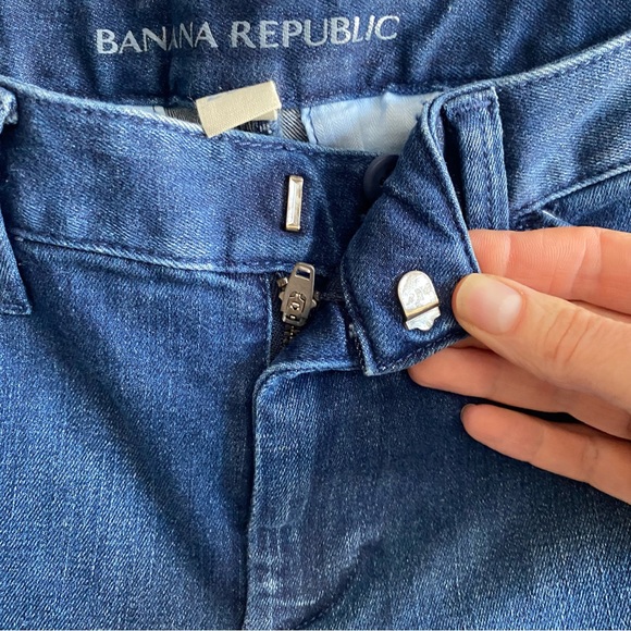 Banana Republic Jeans Wide Leg Trouser Stretch Blue Denim 25 - Picture 6 of 11